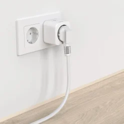 Smarte WLAN-Steckdose, Matter, sprach- u. appgesteuert, nachrüstbar, 3.680W