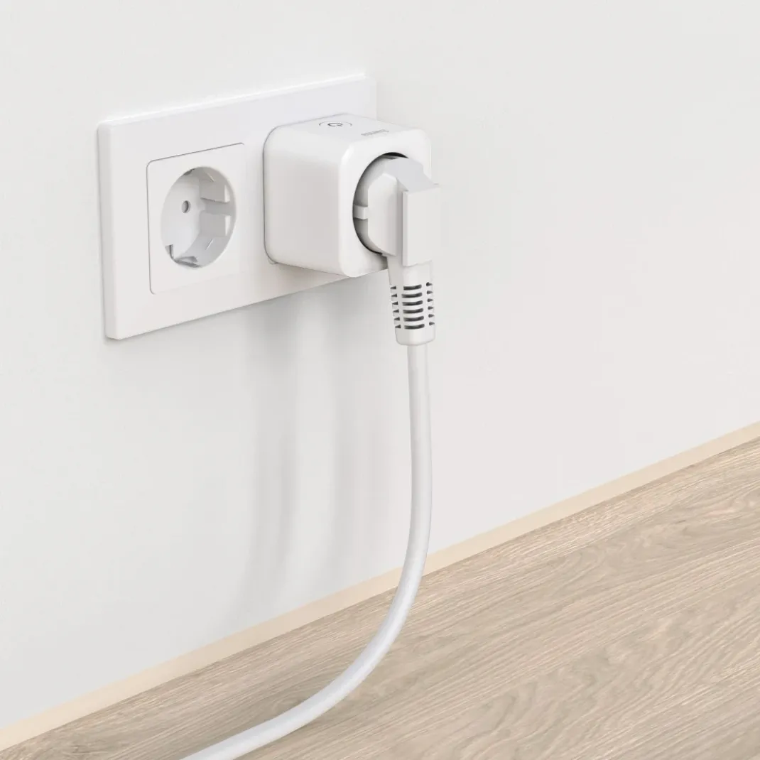 Smarte WLAN-Steckdose, Matter, sprach- u. appgesteuert, nachrüstbar, 3.680W