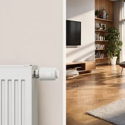 Smartes Heizkörperthermostat, Matter, Thread, sprach-/appgesteuert