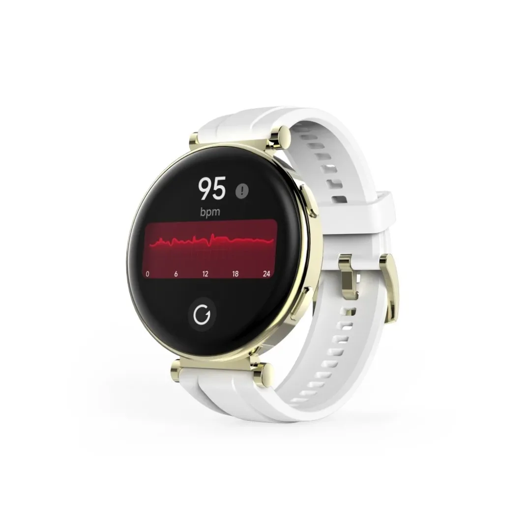 Smartwatch "7000", AMOLED 43 mm, Telefonfunktion, IP68 + 3 ATM, rund, Gold