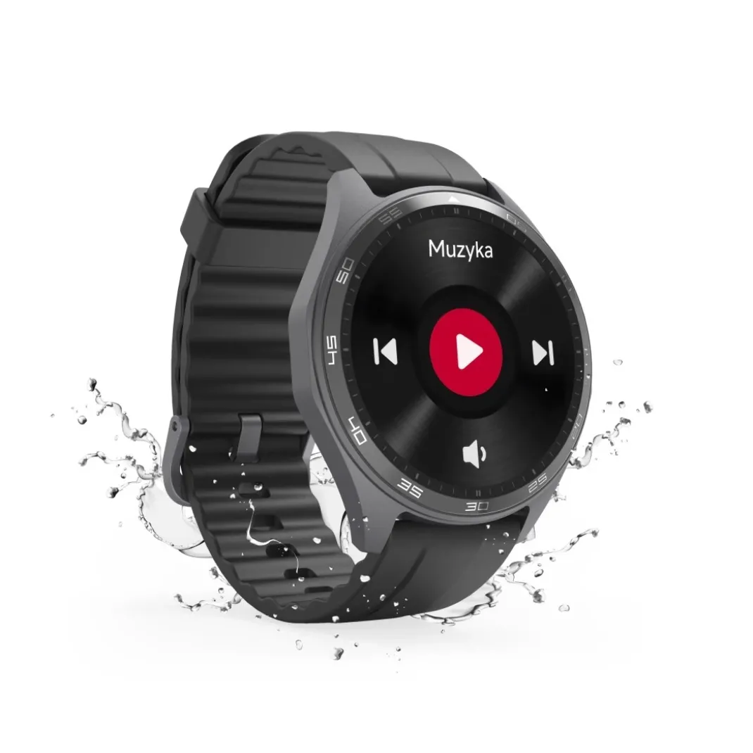 Smartwatch "7010", GPS, AMOLED 47 mm, Telefonfunktion, IP68 + 3 ATM, Anthr.