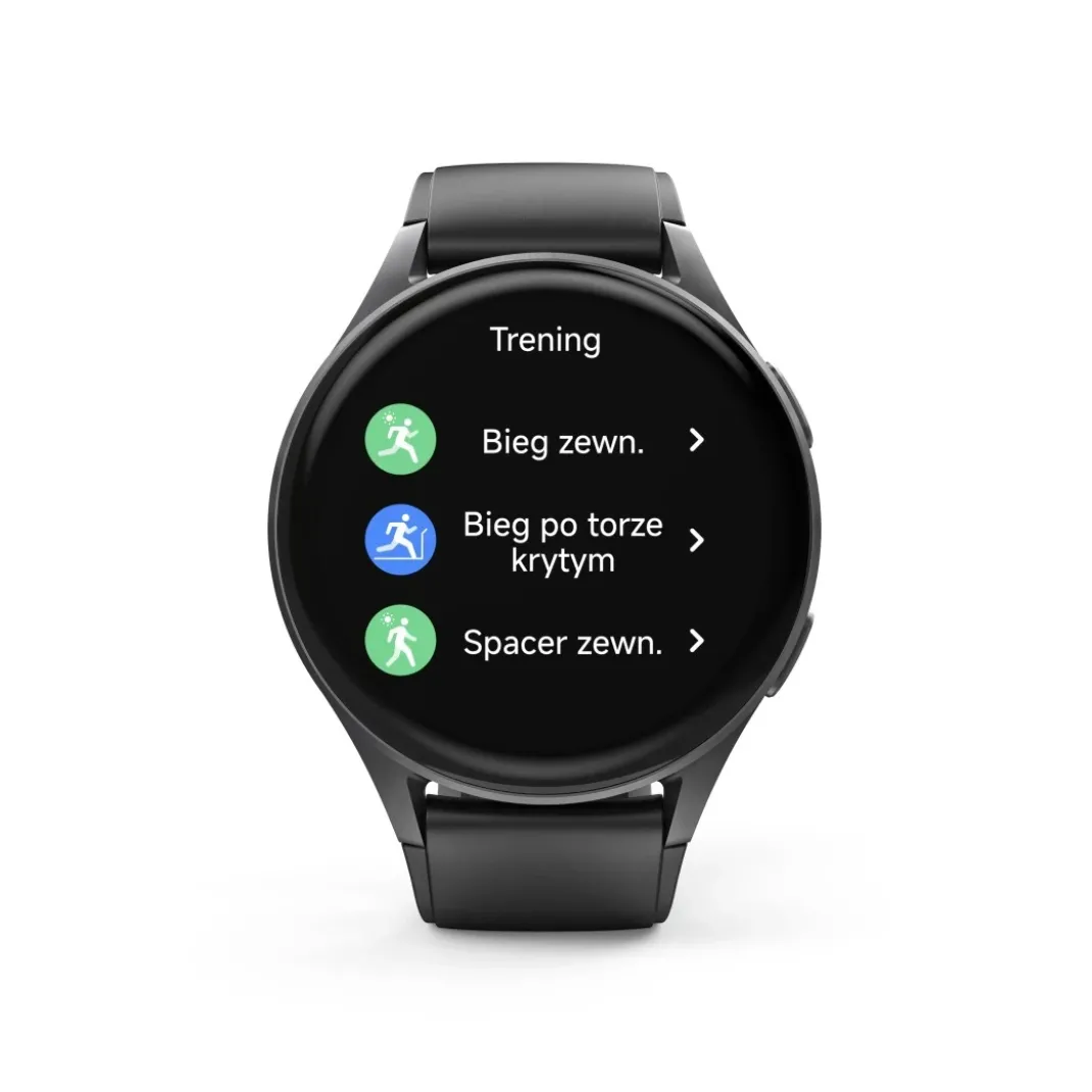 Smartwatch "8900", GPS, AMOLED 46 mm, Telefonfunktion, Alexa, rund, Schwarz