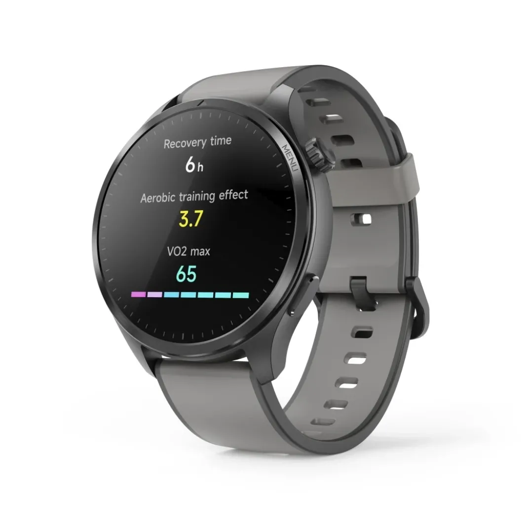 Smartwatch "9000", GPS, Musikspeicher, AMOLED 47 mm, IP68 + 5 ATM, Anthraz.