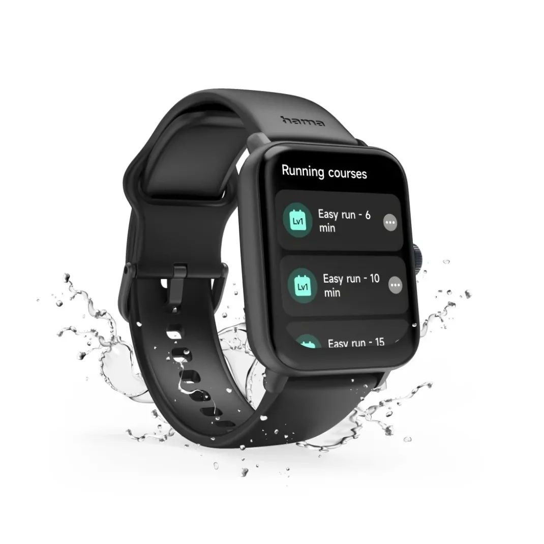 Smartwatch "6010", GPS, TFT-Display 44 mm, Telefonfunktion, IP68 + 3ATM, SW