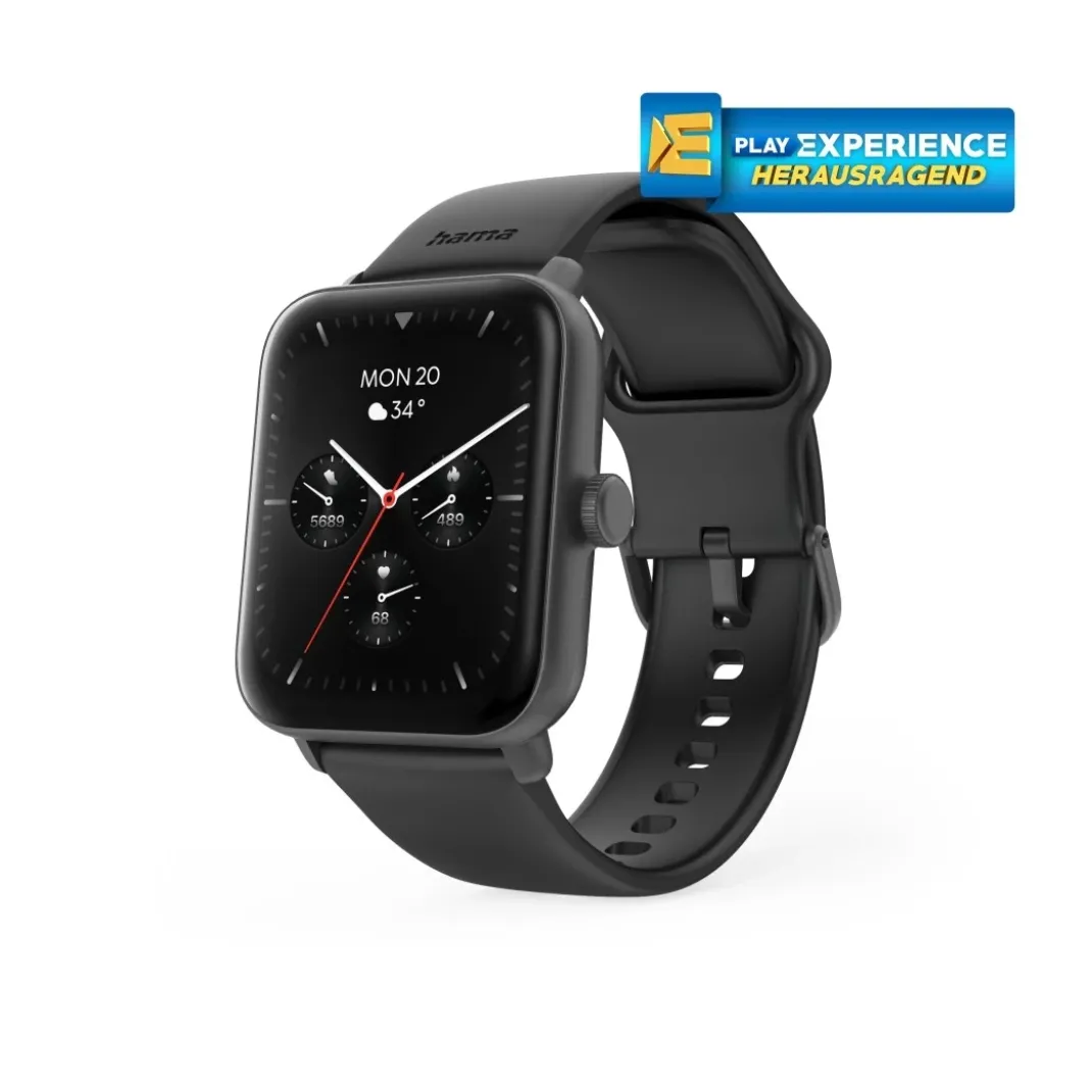 Smartwatch "6010", GPS, TFT-Display 44 mm, Telefonfunktion, IP68 + 3ATM, SW