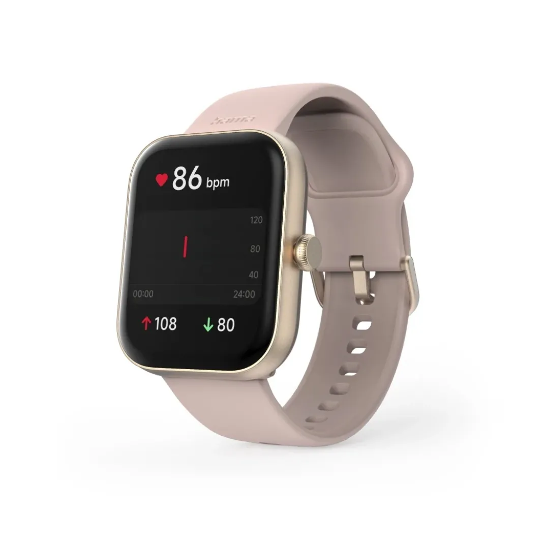 Smartwatch "5000", Telefonfunktion, Schlafüberwachung, IP68, 47 mm, Rosé