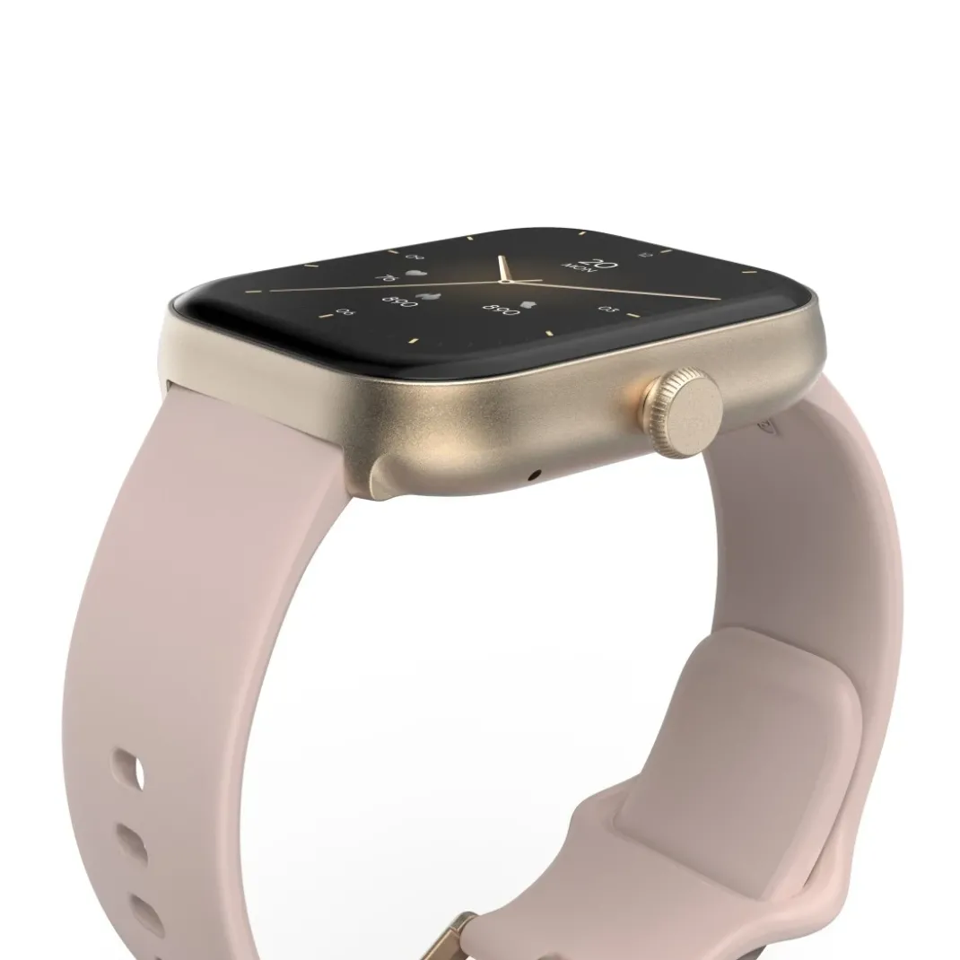 Smartwatch "5000", Telefonfunktion, Schlafüberwachung, IP68, 47 mm, Rosé