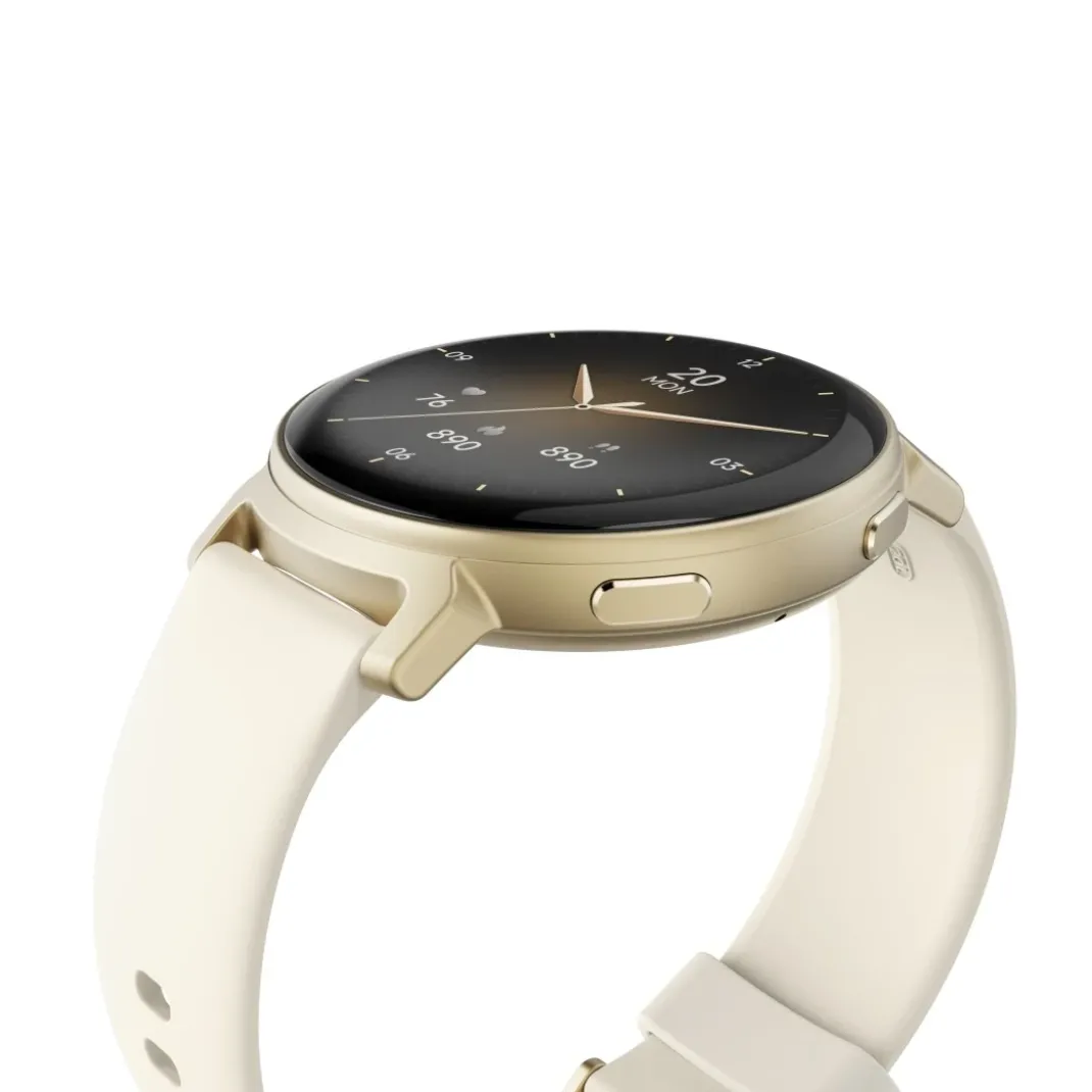 Smartwatch "Arion", GPS, AMOLED 43 mm, IP68 + 3 ATM, Telefonfunktion, Gold