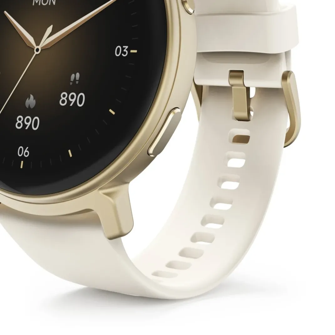 Smartwatch "Arion", GPS, AMOLED 43 mm, IP68 + 3 ATM, Telefonfunktion, Gold