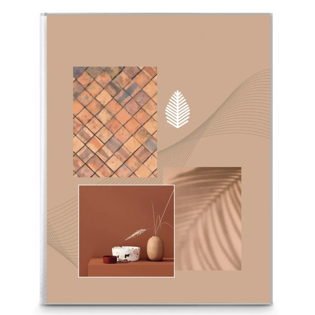 Softcover-Album "Singo II", für 80 Fotos im Format 10x15 cm, Terracotta