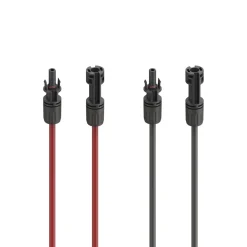 Solarkabel Verlängerung für PV-Anlage, MC4, 4 mm², 2x 5 m, Rot u. Schwarz