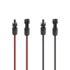 Solarkabel Verlängerung für PV-Anlage, MC4, 4 mm², 2x 3 m, Rot u. Schwarz