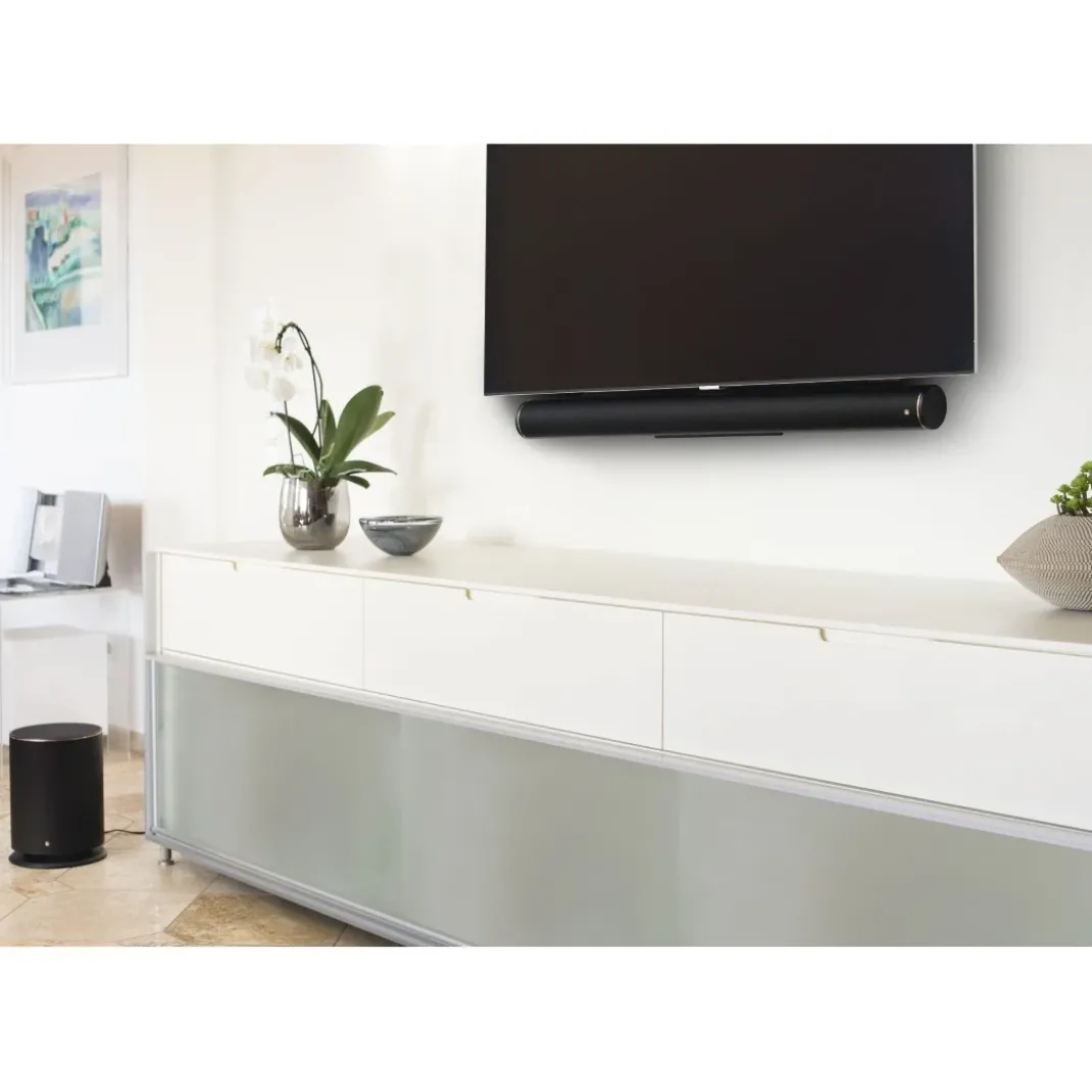 Soundbar-Halterung, universal, fix, für Befestigung am TV-Gerät, Schwarz