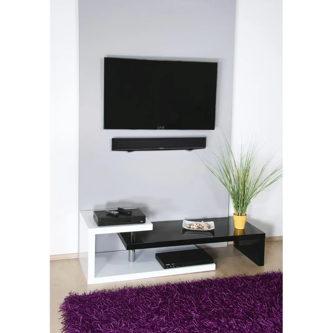 Soundbar-Wandhalterung, universal, einstellbar, Schwarz
