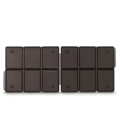 Speicherkarten-Box für 12 SD-Karten, flach, Schwarz/Transparent