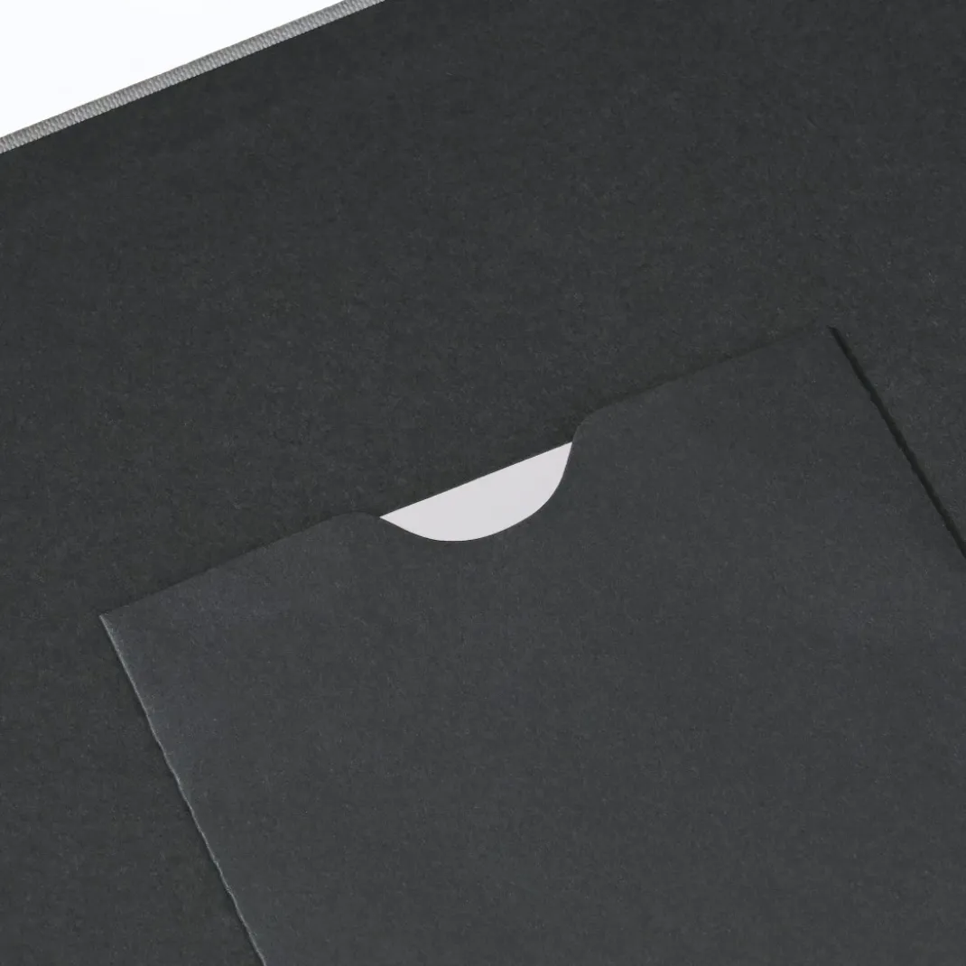 Spiral-Album "Fine Art", 36x32 cm, 50 schwarze Seiten, Weiß