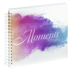 Spiral-Album "Watercolor Moments", 28x24 cm, 50 weiße Seiten