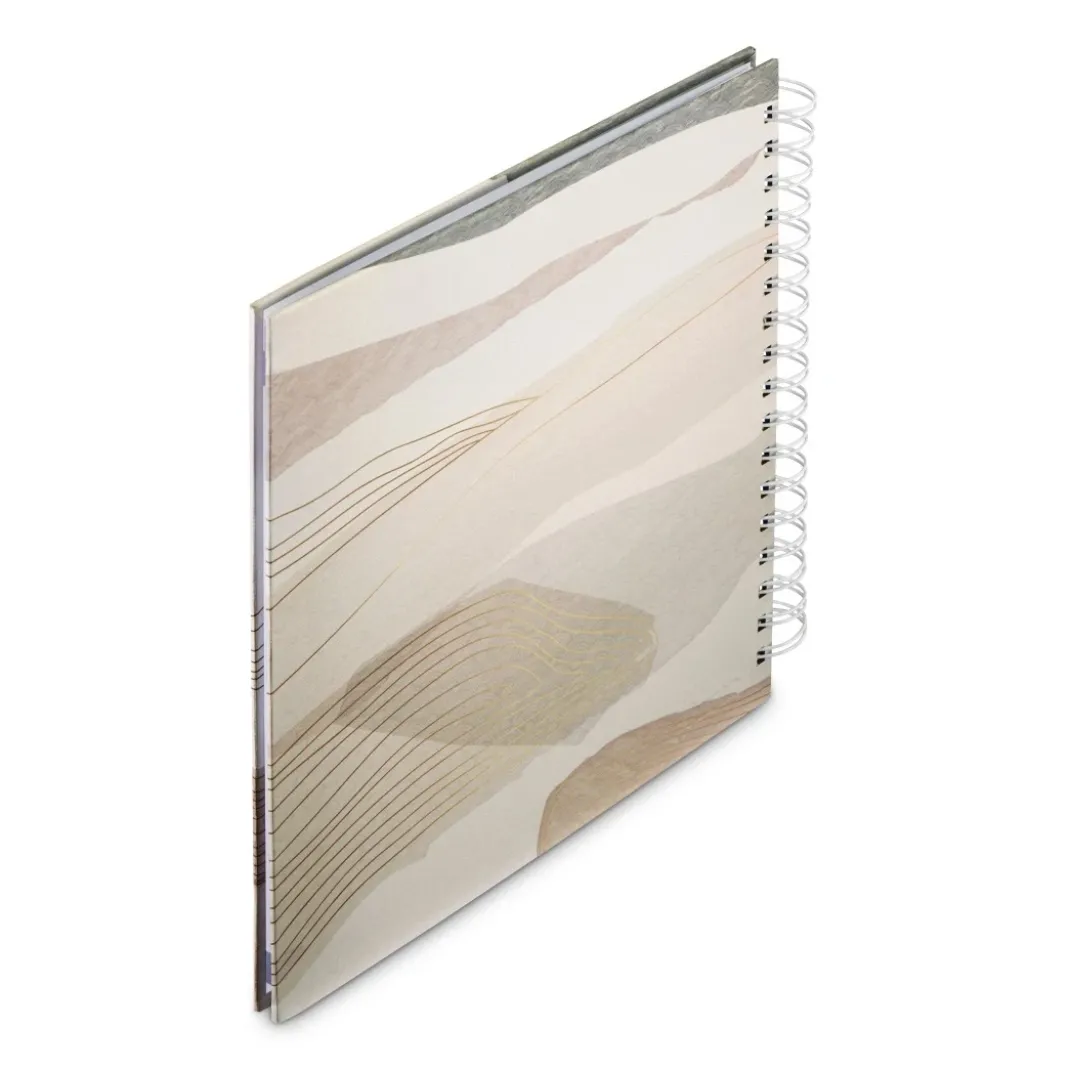 Spiral-Album "Watercolor", 28x24 cm, 50 weiße Seiten, Braun