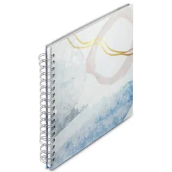 Spiral-Album "Watercolor", 28x24 cm, 50 weiße Seiten, Blau