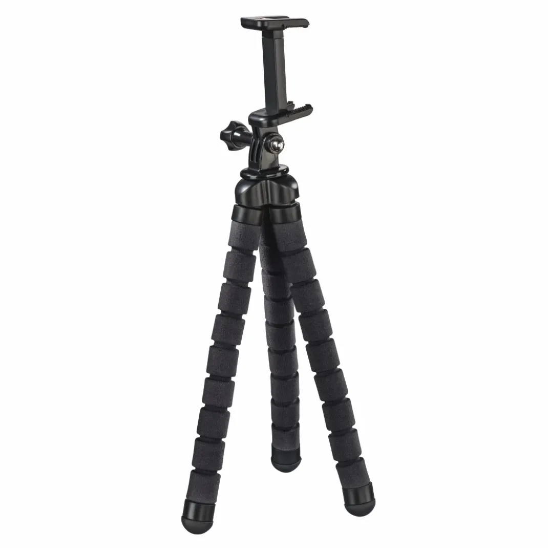 Stativ "Flex" für Smartphone und GoPro, 26 cm, Schwarz