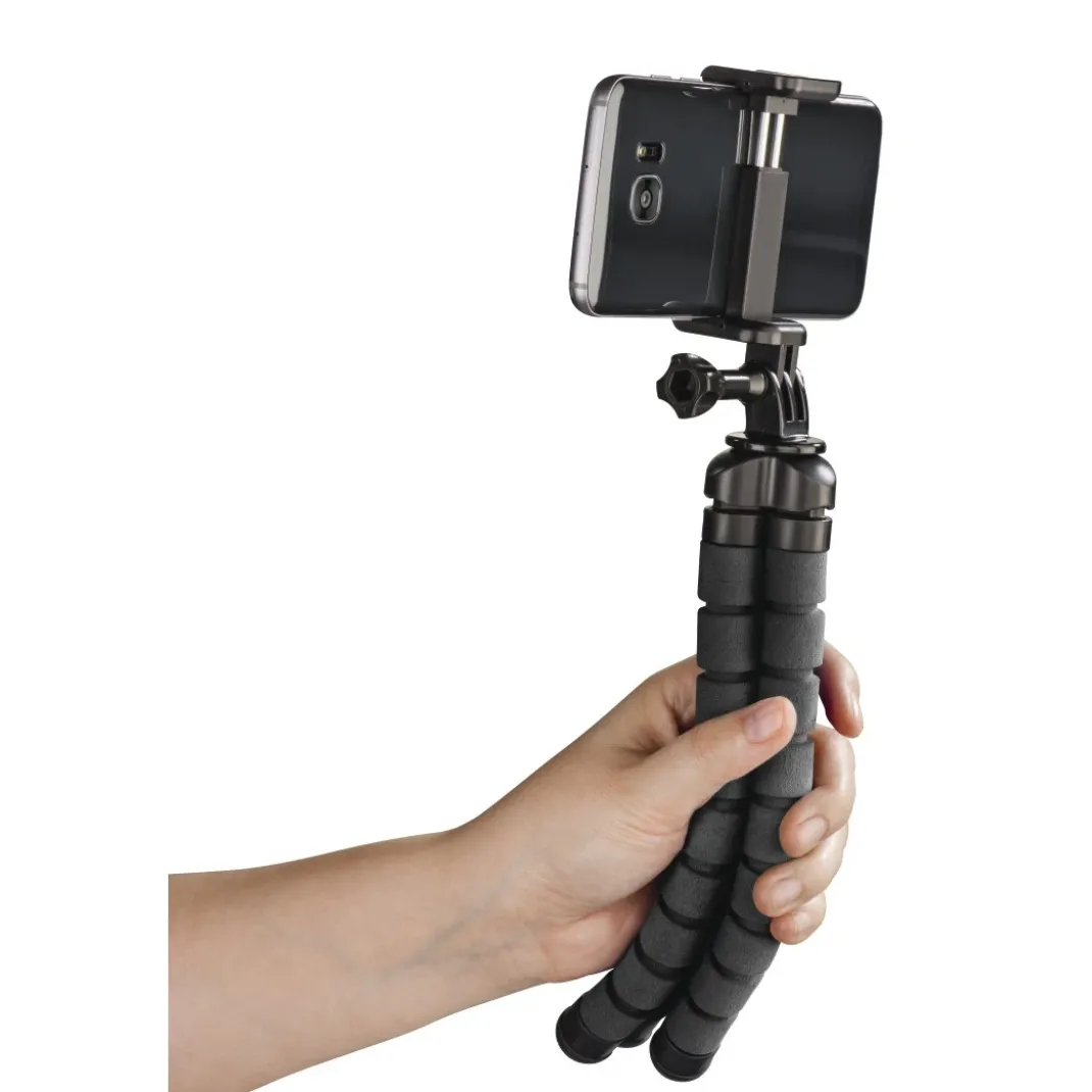 Stativ "Flex" für Smartphone und GoPro, 26 cm, Schwarz
