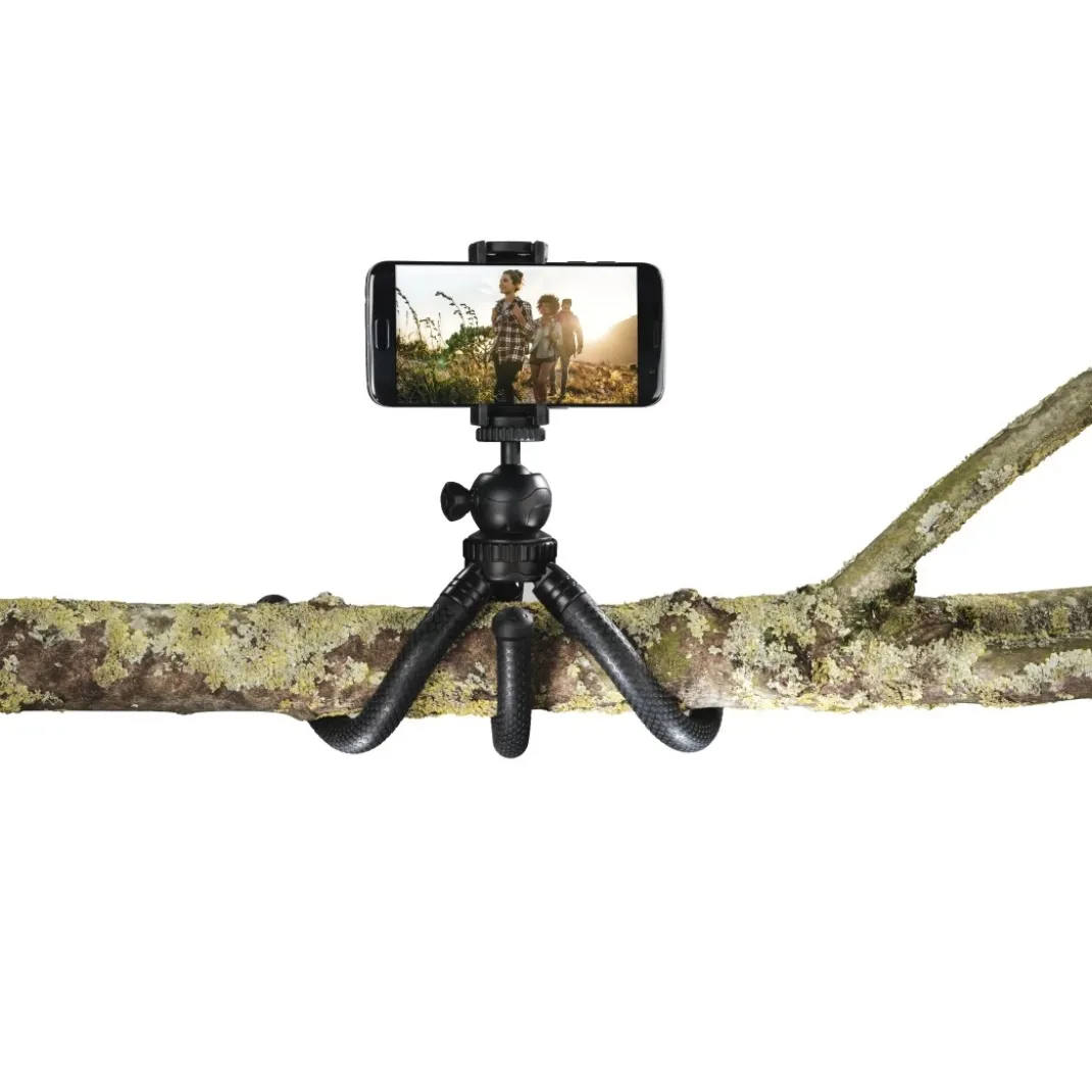 Stativ "FlexPro" für Smartphone, GoPro und Fotokameras, 27 cm, Schwarz