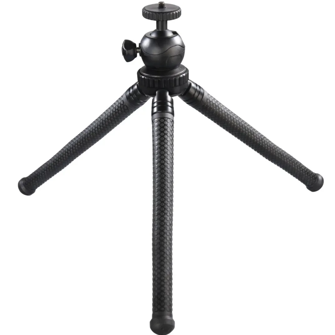Stativ "FlexPro" für Smartphone, GoPro und Fotokameras, 27 cm, Schwarz