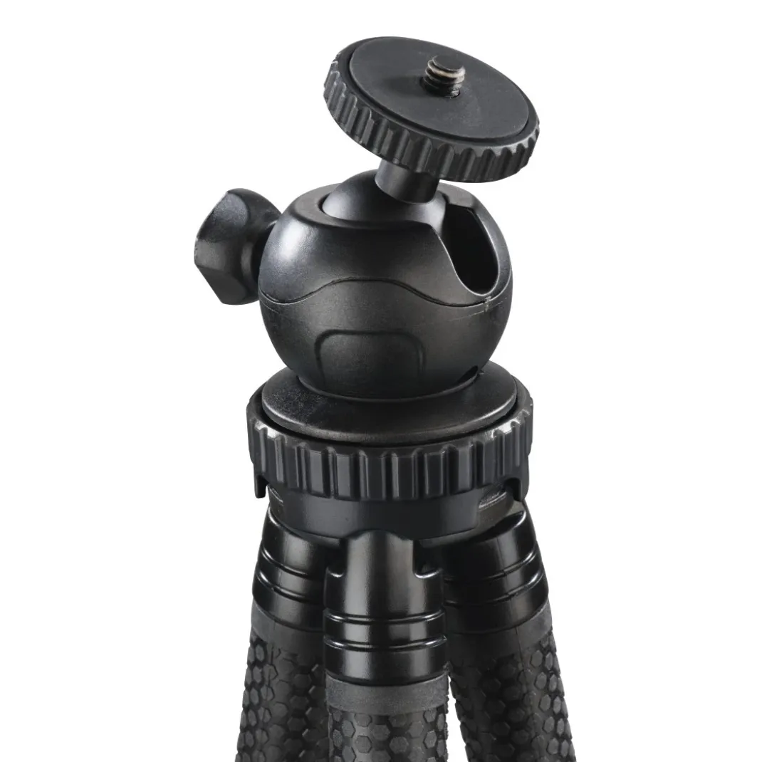 Stativ "FlexPro" für Smartphone, GoPro und Fotokameras, 27 cm, Schwarz