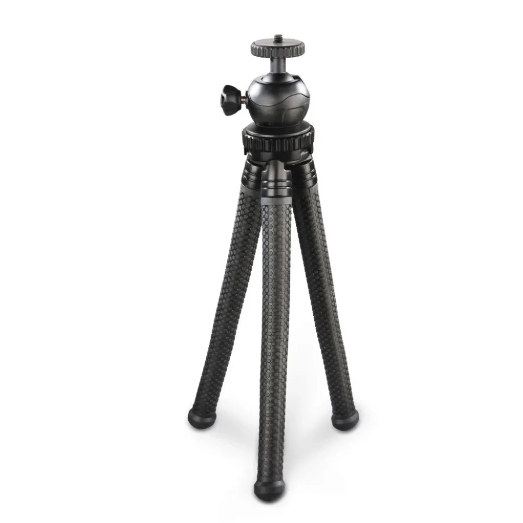 Stativ "FlexPro" für Smartphone, GoPro und Fotokameras, 27 cm, Schwarz