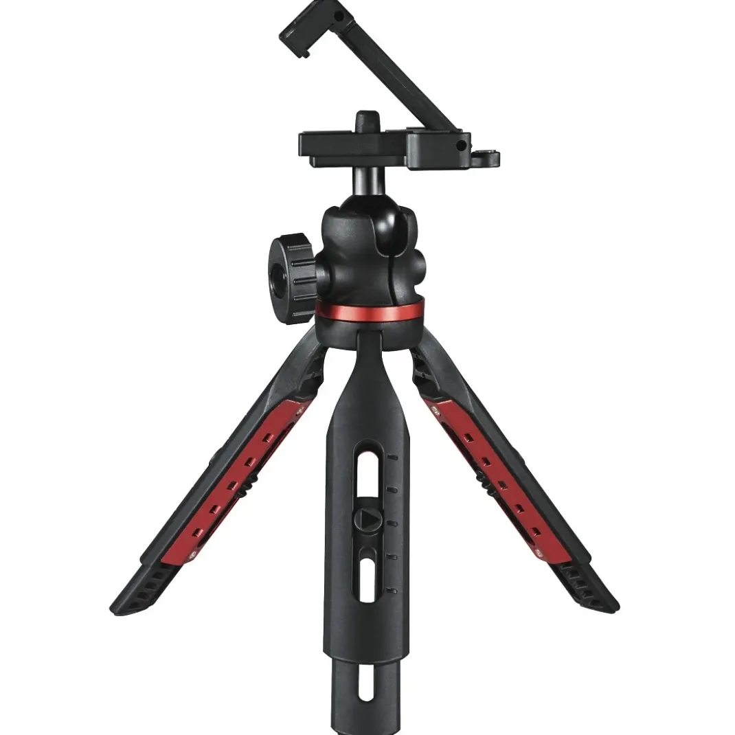 Stativ "Solid" für Handy und Kamera, Reisestativ mit Kugelkopf, max. 19 cm