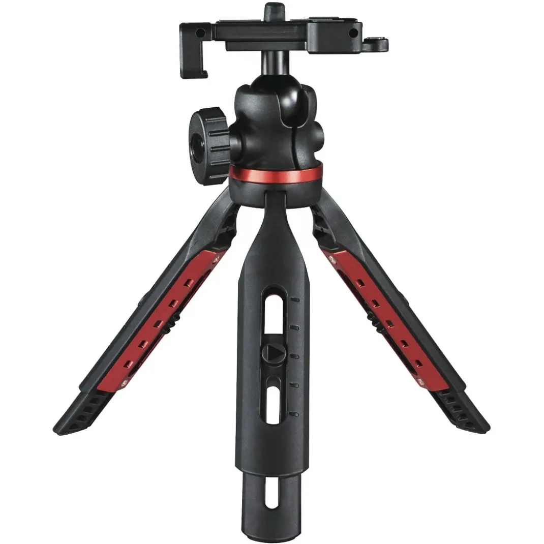 Stativ "Solid" für Handy und Kamera, Reisestativ mit Kugelkopf, max. 19 cm