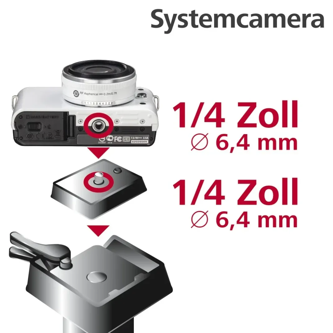 Stativ-Kameraplatte für Traveller Premium 144/146