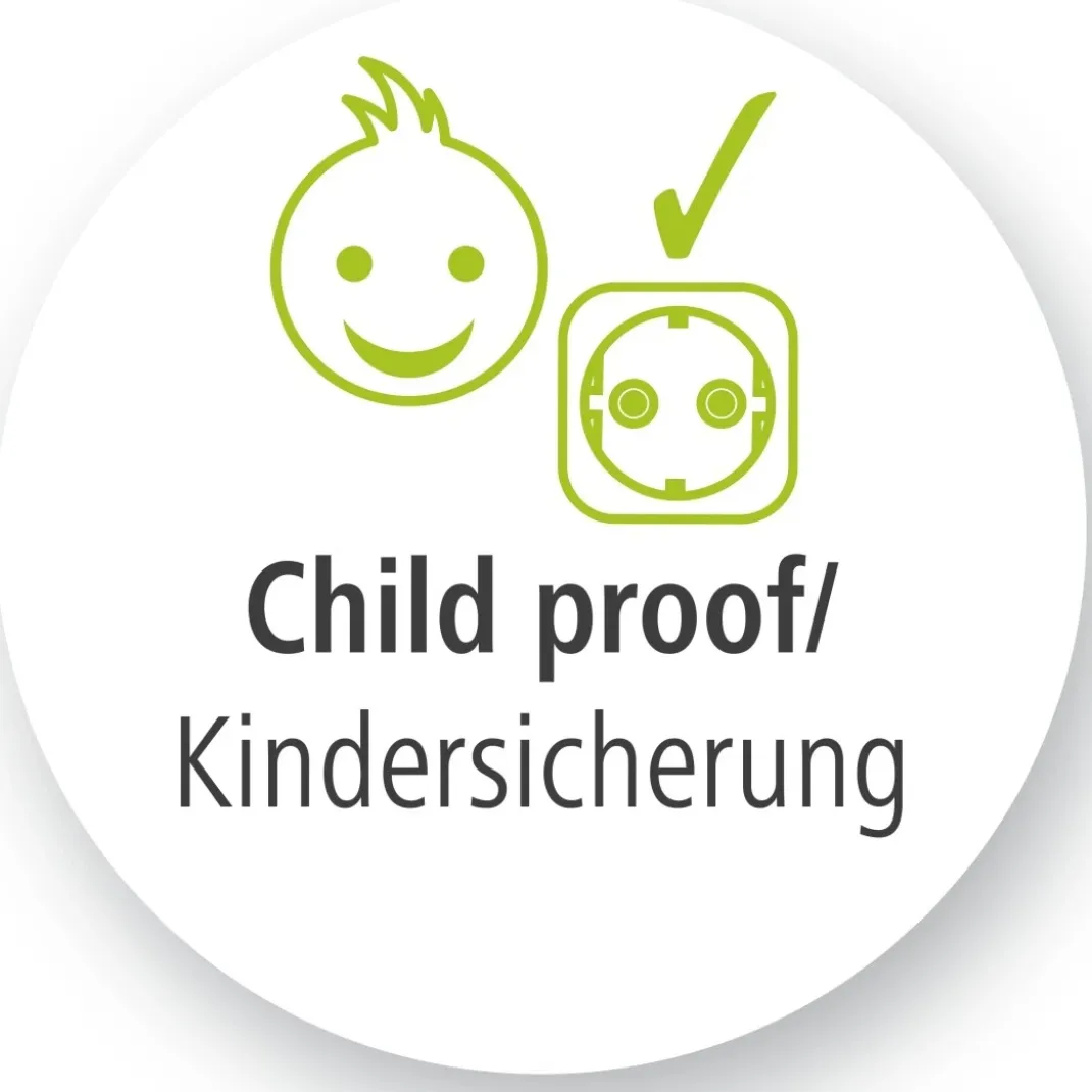 Steckdosenadapter 3-fach, 1x Schutzkontakt, 2x Euro, Weiß