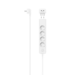 Steckdosenleiste, 5-fach, m. USB-C-Adapter 2-fach 17W, Schalter, 1,4m, Weiß