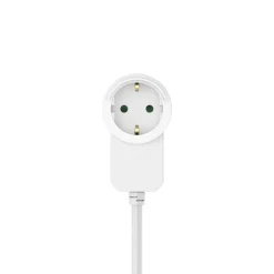 Steckdosenleiste, 3-fach, Schalter, Zusatzsteckdose am Stecker, 1,4 m, Weiß