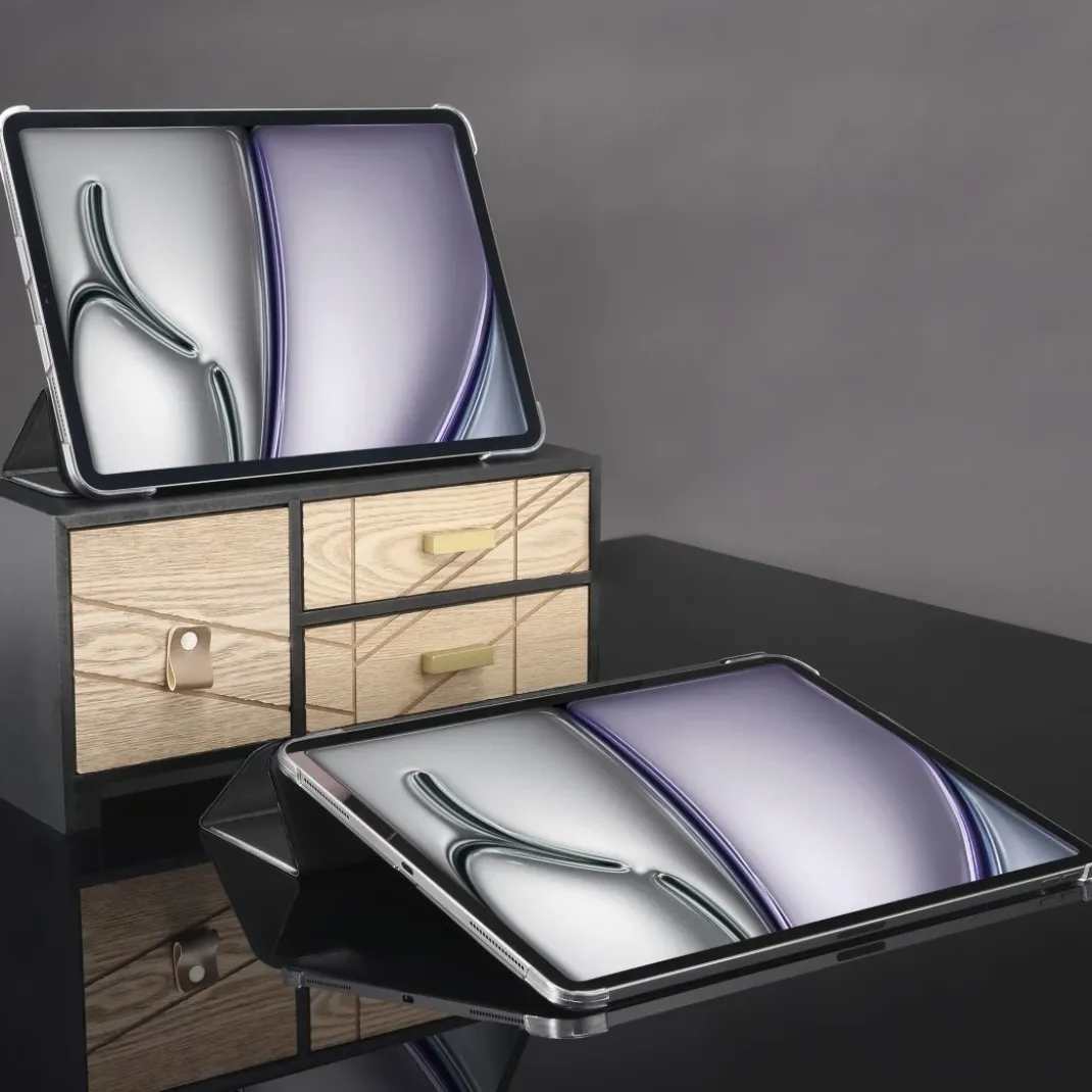 Tablet-Hülle "Fold Clear" für iPad Air 13" (2026/2025/2024), Schwarz