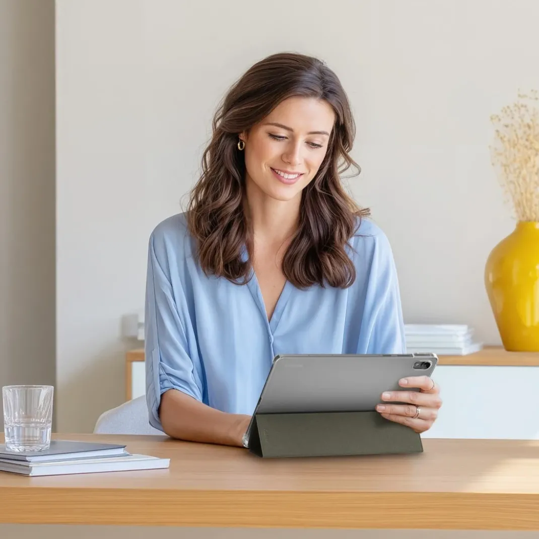 Tablet-Hülle "Fold Clear" mit Stiftfach für Galaxy Tab S11 11", Schwarz