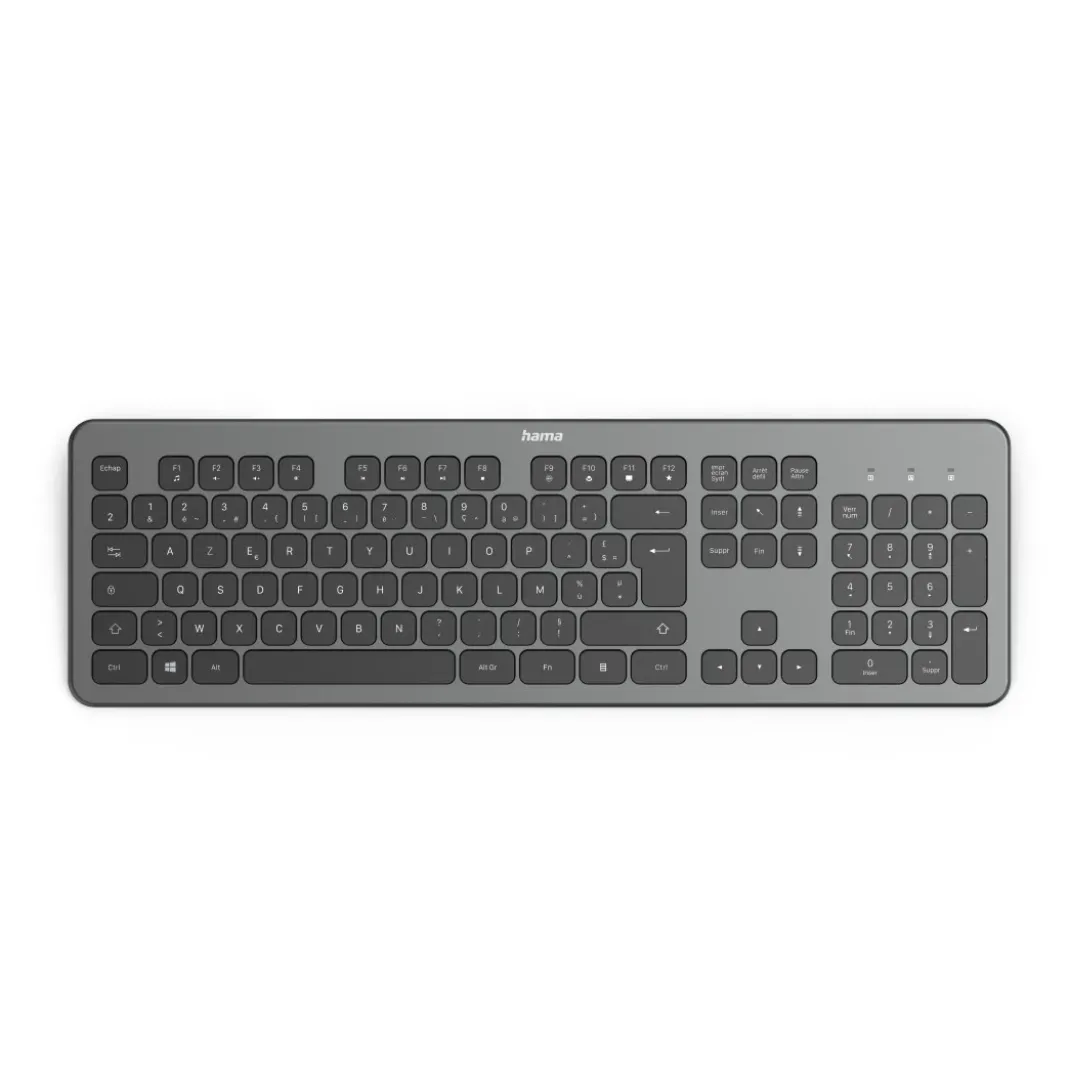 Tastatur "KW-700", kabellos, Anthrazit/Schwarz, AZERTY FR