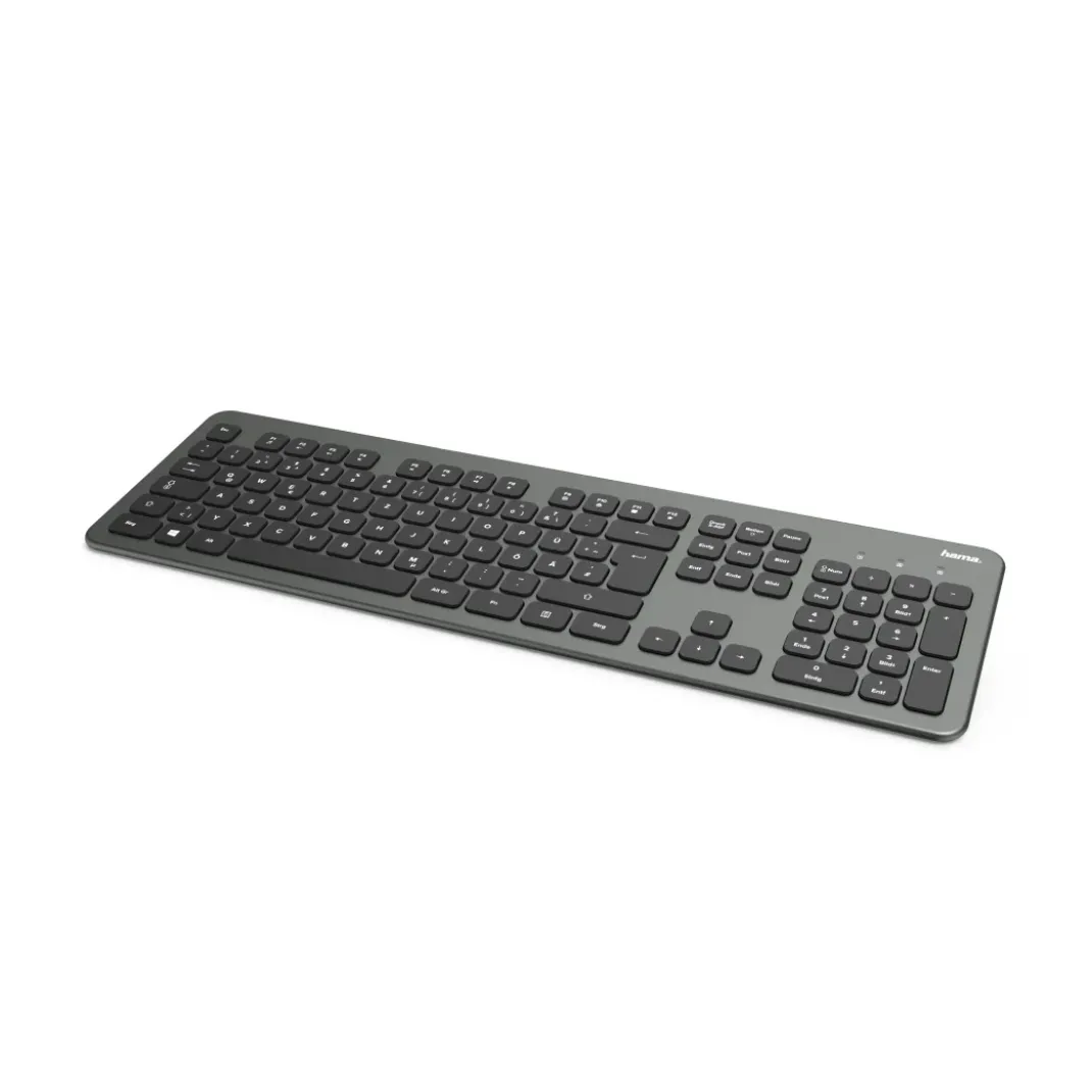 Tastatur "KW-700", kabellos, Anthrazit/Schwarz, AZERTY FR