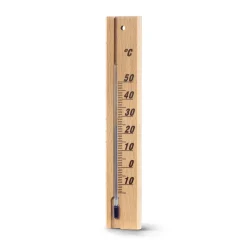 Thermometer, für innen, Holz, 20 cm, analog