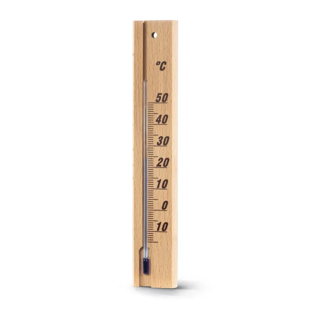 Thermometer, für innen, Holz, 20 cm, analog