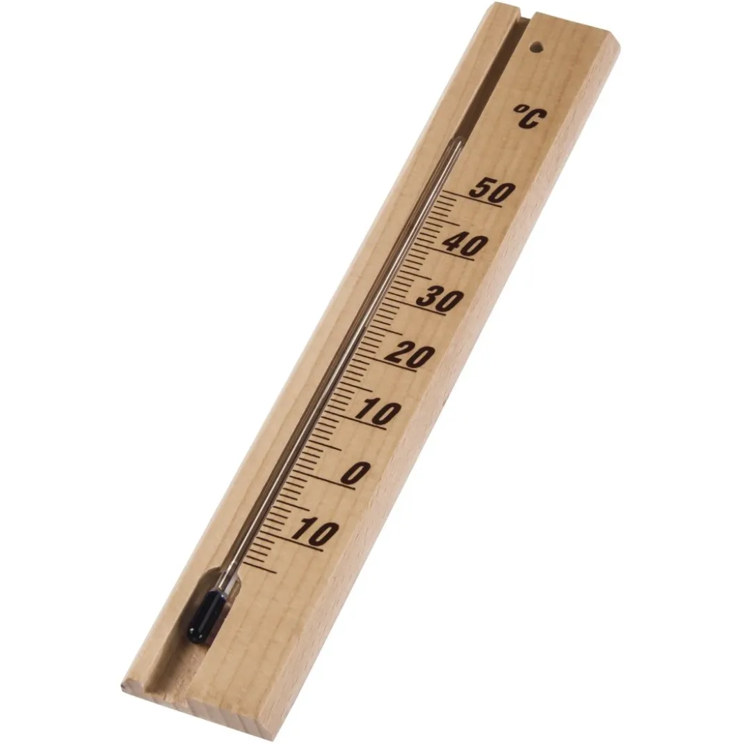 Thermometer, für innen, Holz, 20 cm, analog