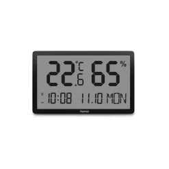 Thermometer und Hygrometer "Lombok", digital, für innen, Schwarz