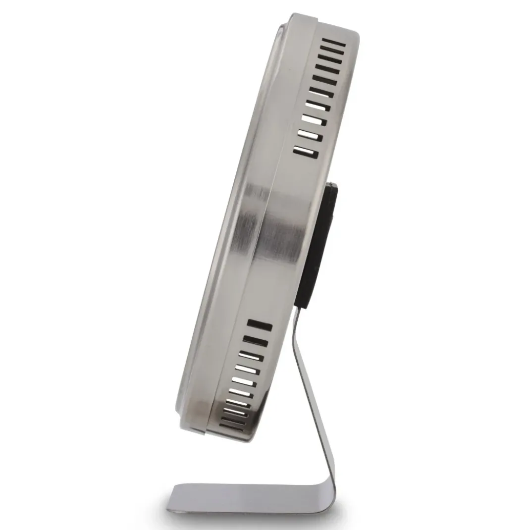 Thermometer und Hygrometer "Tahiti", Ø 11 cm, Silber