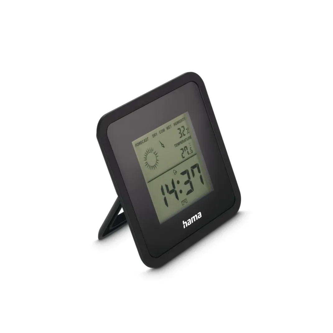 Thermometer und Hygrometer "Borneo", digital, für innen, Schwarz