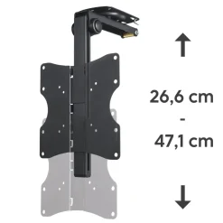 TV-Deckenhalterung, schwenkbar, höhenverstellbar, 117 cm (46") bis 20 kg
