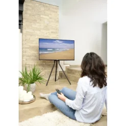 TV-Ständer, Staffelei freistehend, höhenverstellbar, 191 cm (75