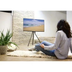 TV-Ständer, Staffelei freistehend, höhenverstellbar, 191 cm (75