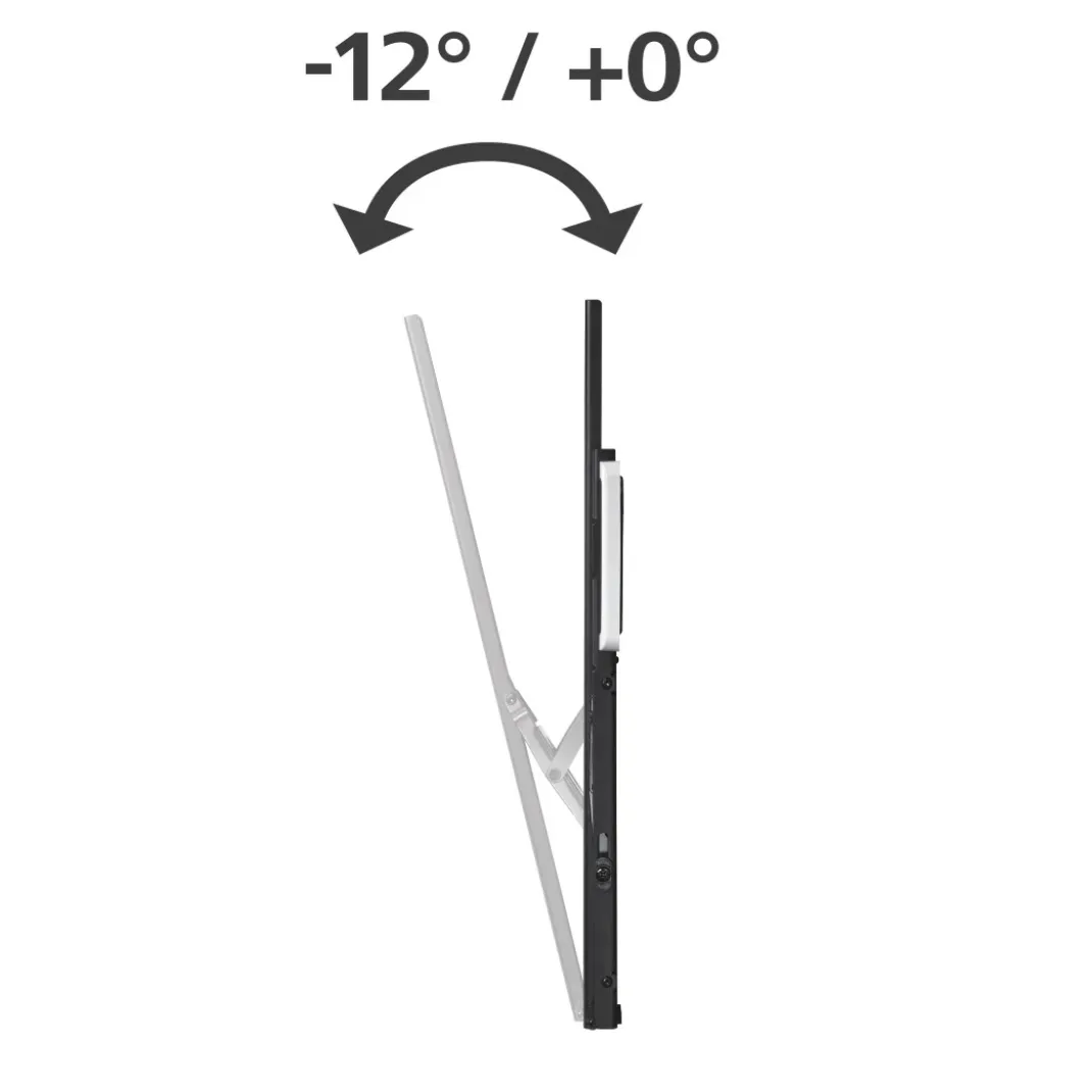 TV-Wandhalterung, neigbar, 254 cm (100") bis 75 kg