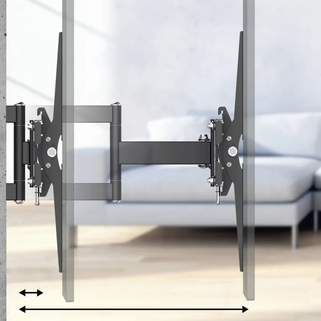 TV-Wandhalterung, schwenkbar, neigbar, ausziehbar, 216 cm (85") bis 50 kg